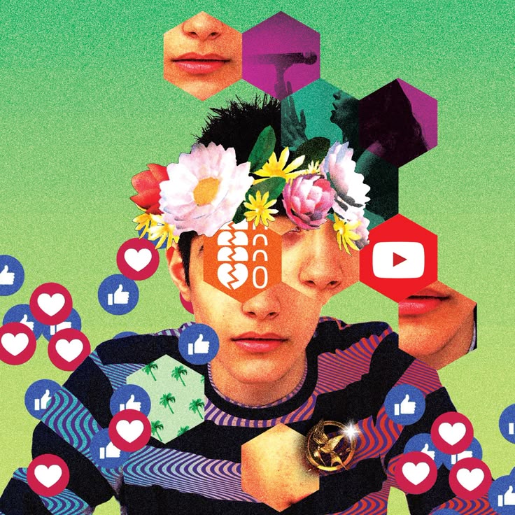 A Picture Showing Gen Z & Today's Culture stuck in social Media