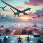 Image Showing Modern Warfare using Drones Modern Techs for Warfare