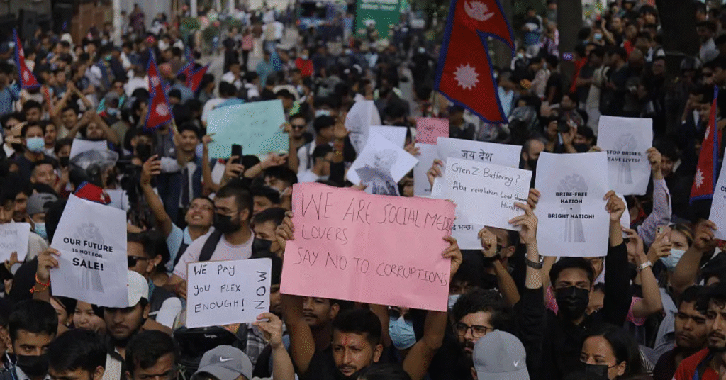 Nepal Protest Over Ban