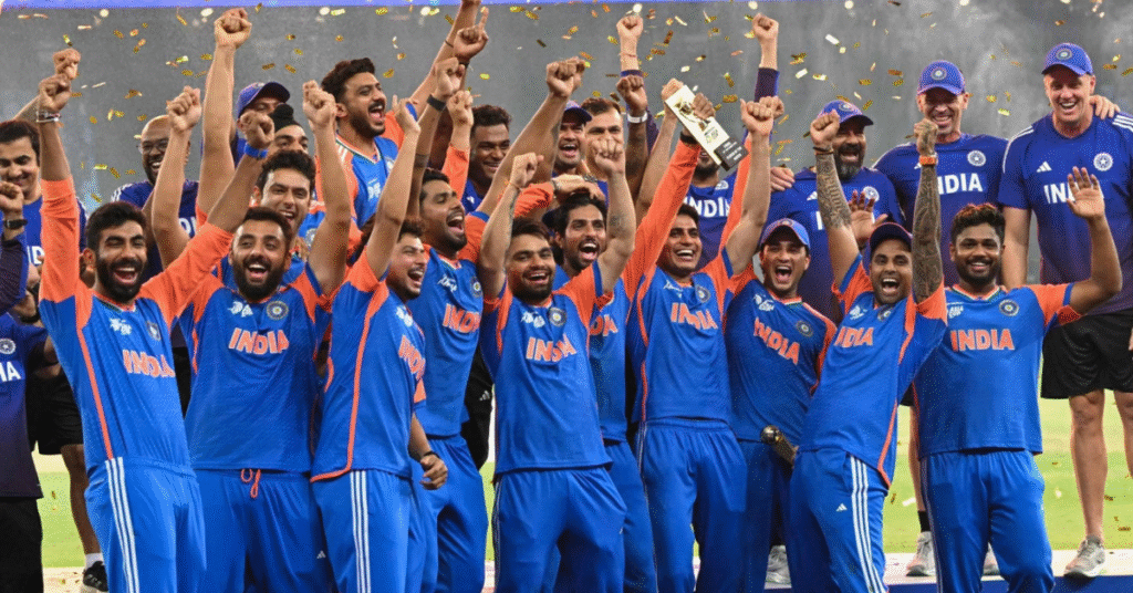 Asia cup champion celebration.