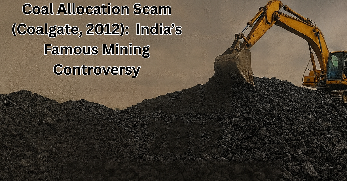 Coal Allocation Scam (Coalgate, 2012): The Full Story Behind India’s Famous Mining Controversy