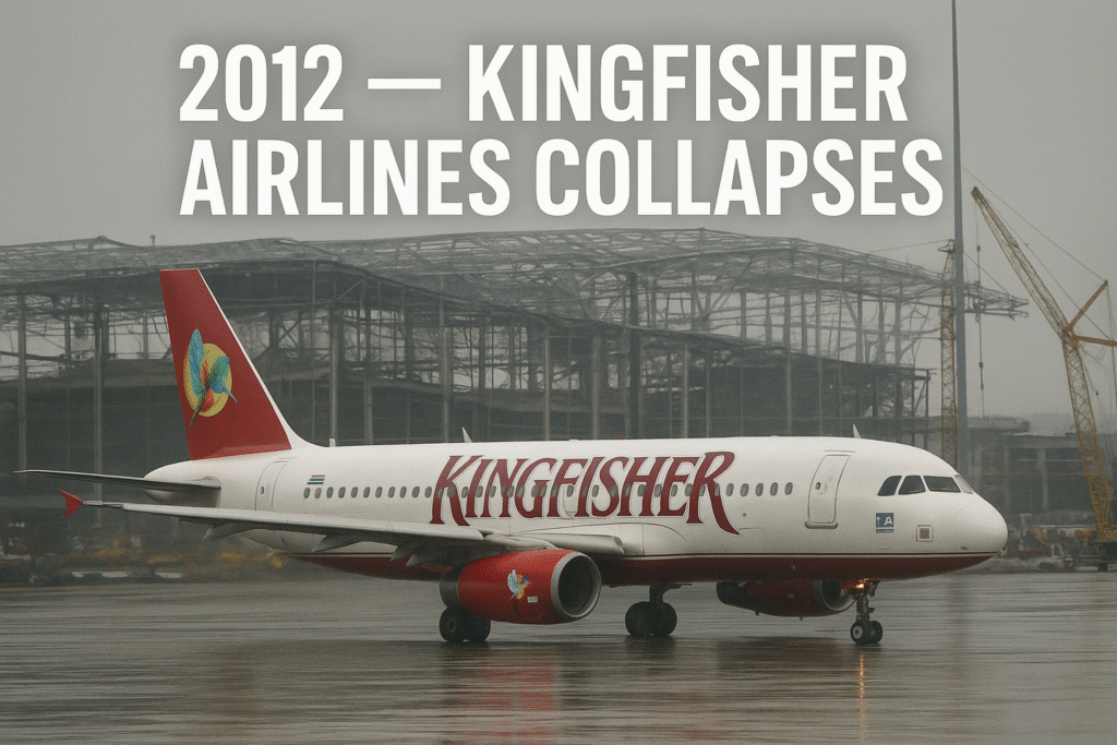 2012 — Kingfisher Airlines Collapses