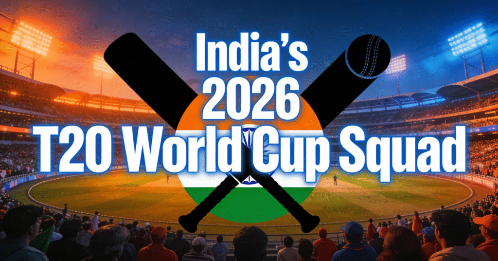 India’s Official Squad for the ICC Men’s T20 World Cup 2026