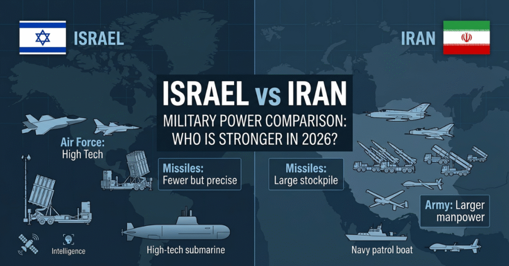 Israel vs Iran Military Power Comparison: Who Is Stronger in 2026?
