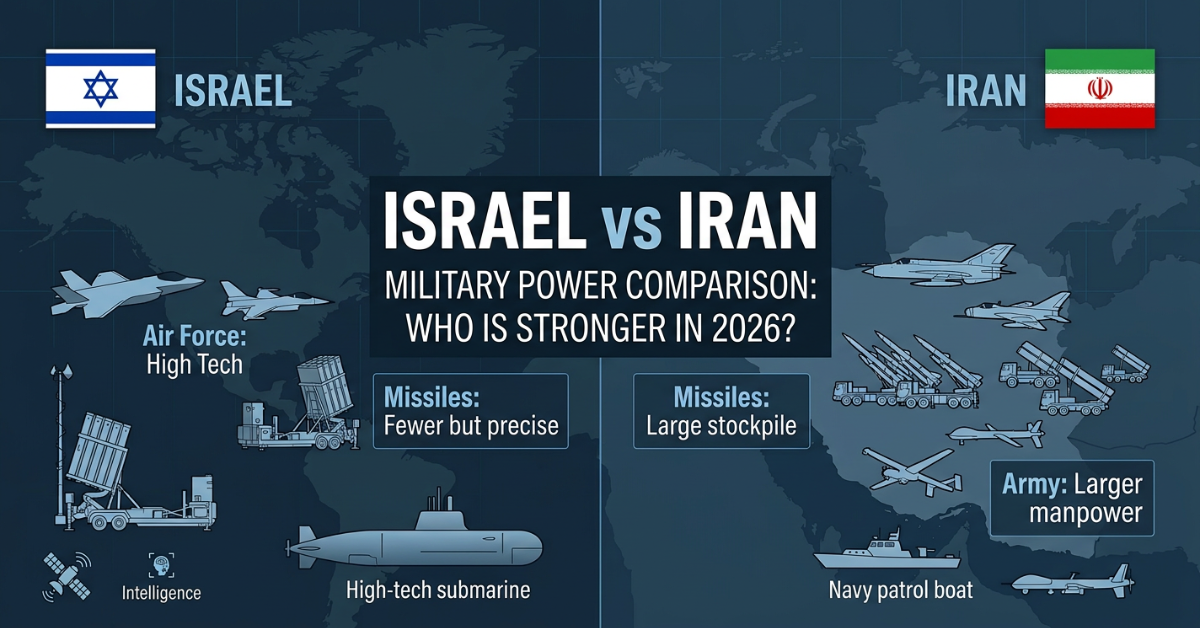 Israel vs Iran Military Power Comparison: Who Is Stronger in 2026?
